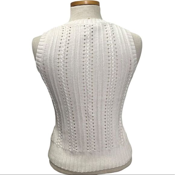Lilly Pulitzer Cable Knit Cotton Knit Vest Size Medium - Picture 2 of 7